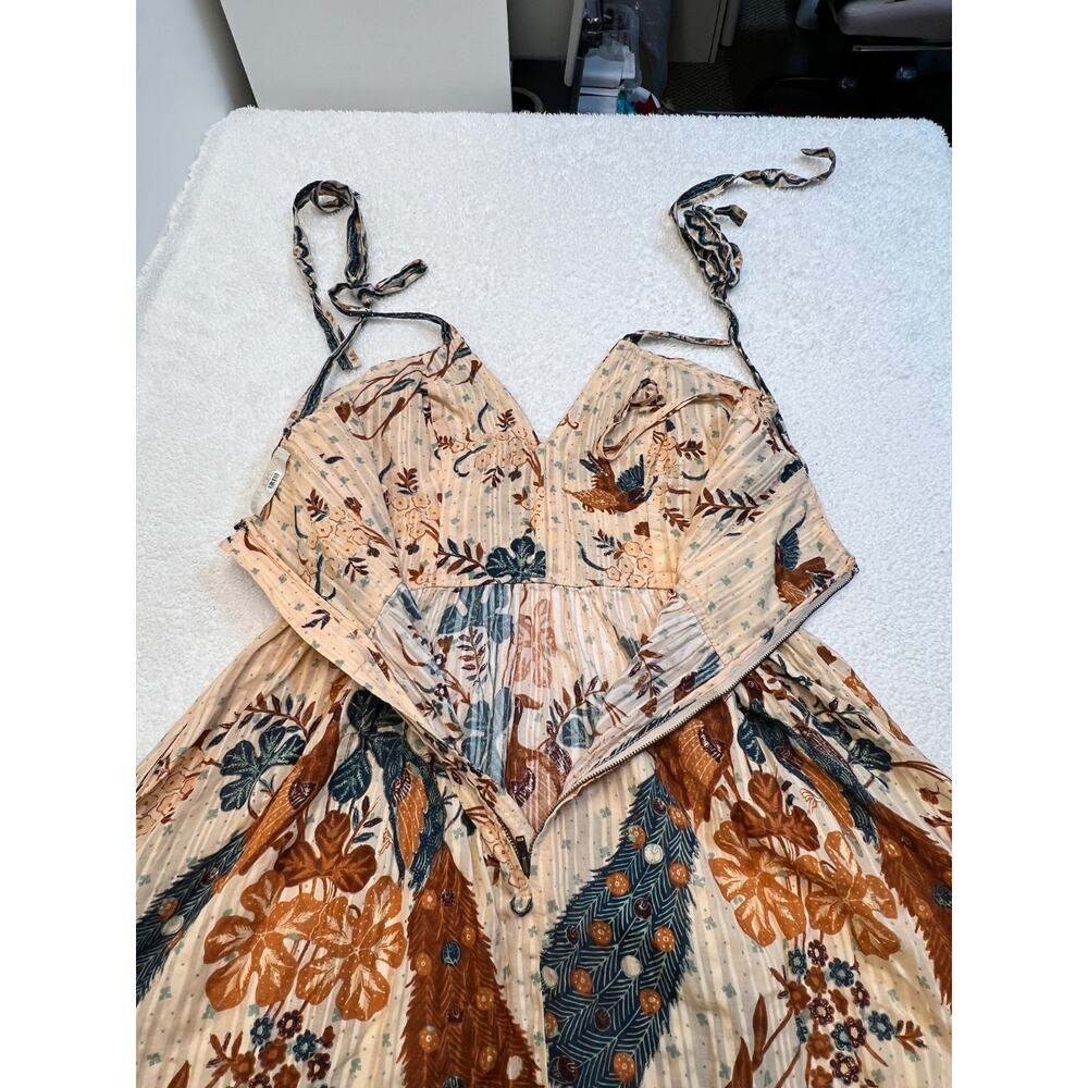 Ulla Johnson Portia Floral Print Midi Dress Boho Cottagecore Costal Summer, Sz 6 - Picture 12 of 14